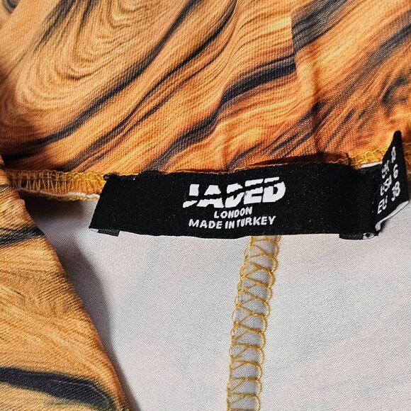 Jaded London Flared Bootcut Pull On Women Pants Size USA 6 Tiger Print - Picture 5 of 13